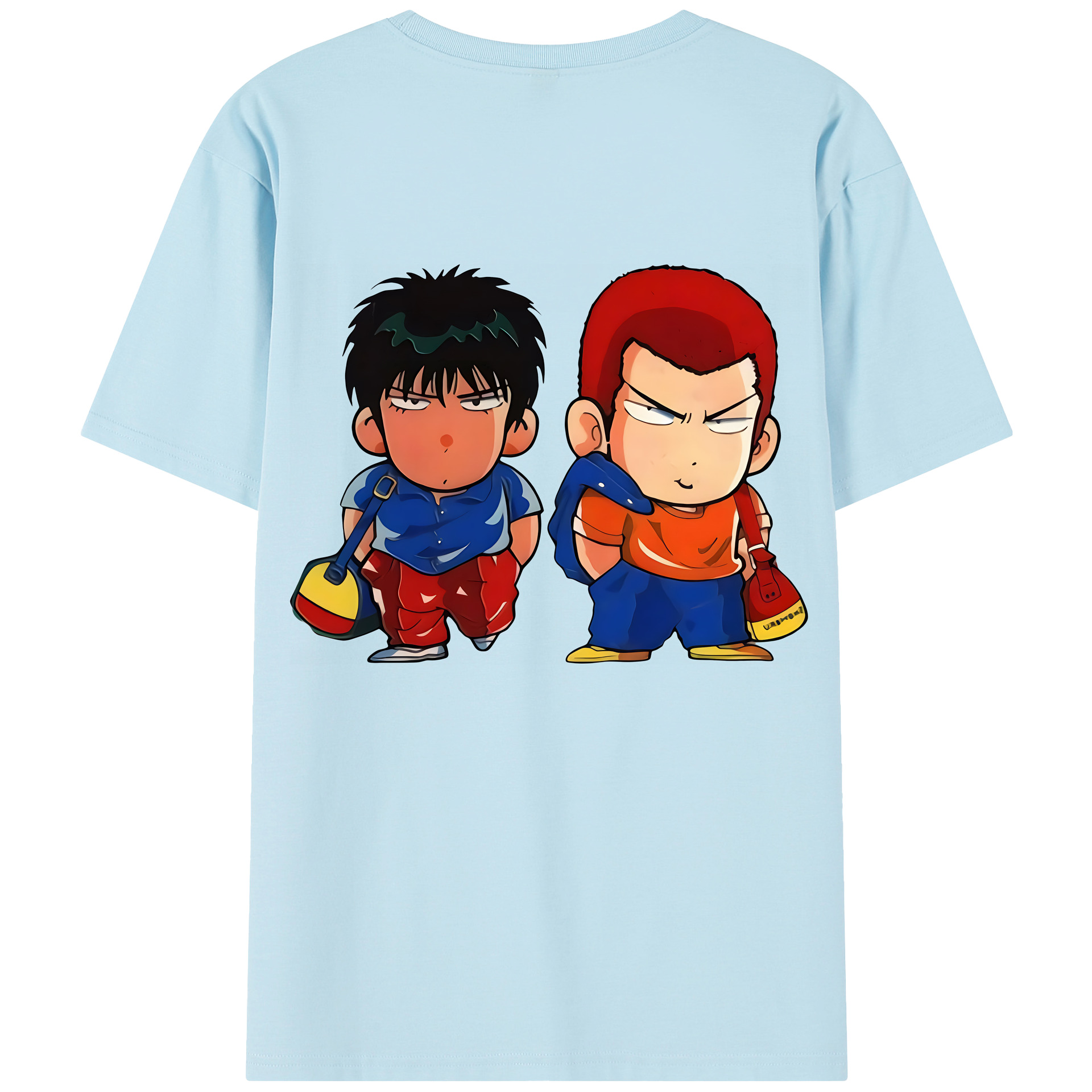 SLAM DUNK／スラムダンク 綿100％半袖Tシャツ（背面プリント）
